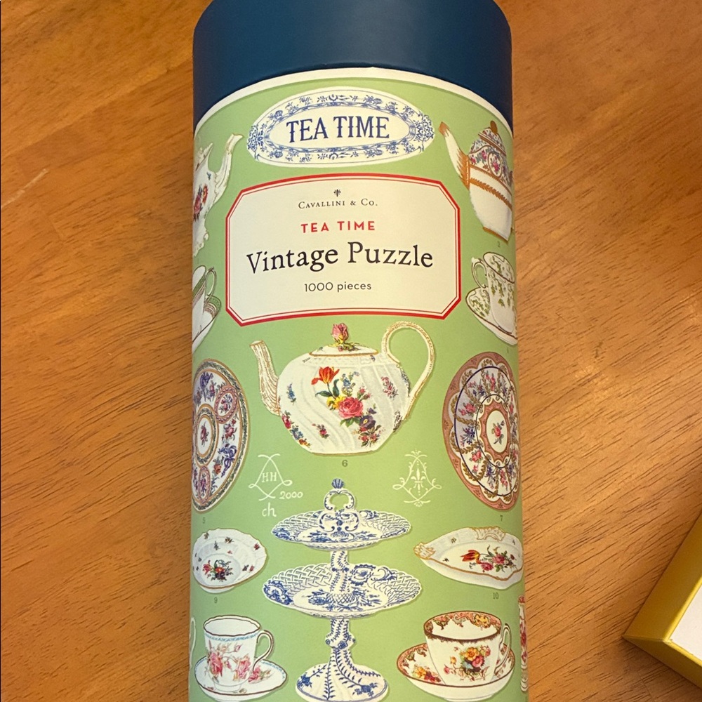 Cavallini & Co. Tea Time Vintage Puzzle – Green